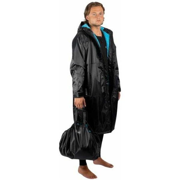 2024 Gul Revorobe Advance Long Sleeve Changing Robe & Free Change Mat AC0135 - Black / Cyan Blue